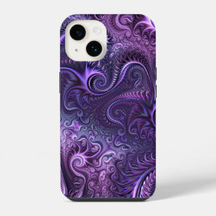 Coque Pour iPhone 14 Abstrait Lilac coloré et violet Motif spiral