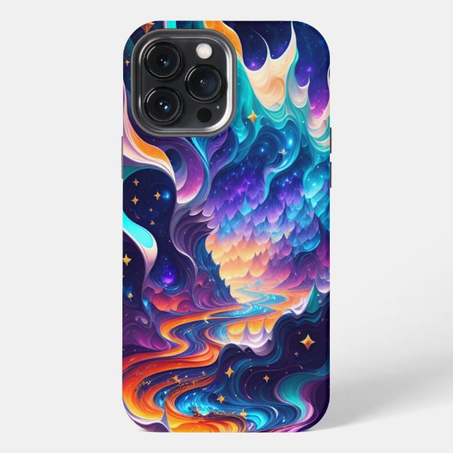 Coque iPhone Abstrait magique (Verso)