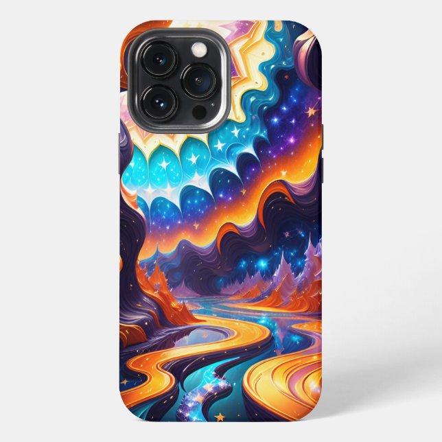 Coque iPhone Abstrait magique 2 (Verso)