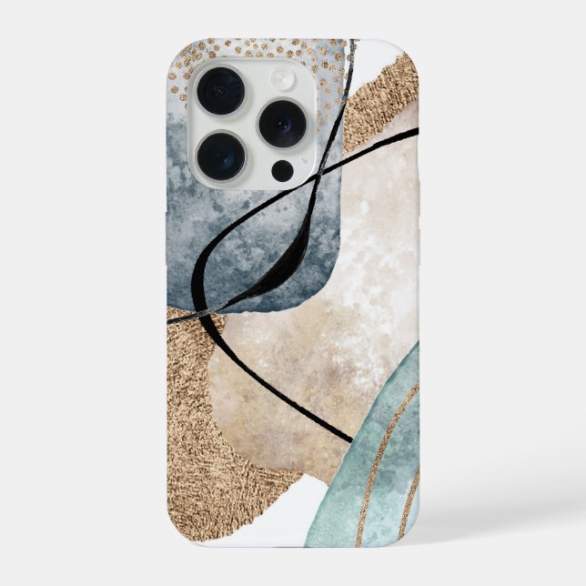 Coque iPhone Abstrait moderne (Verso)