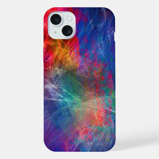 Coque iPhone Abstrait multicolore (Verso)
