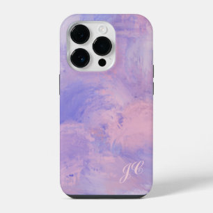 Coque Pour iPhone 14 Plus Abstrait Pastel Blush Rose et Bleu