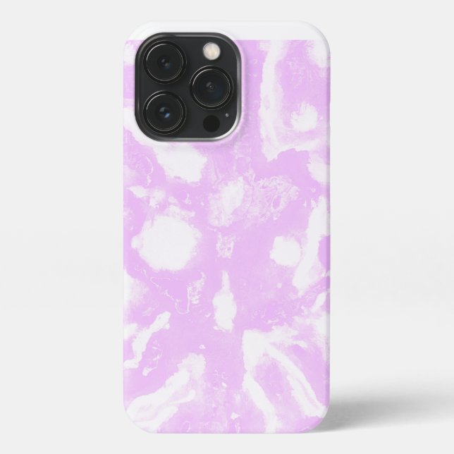 Coque iPhone Abstrait Pastel Rainbow Tie Dye (Verso)