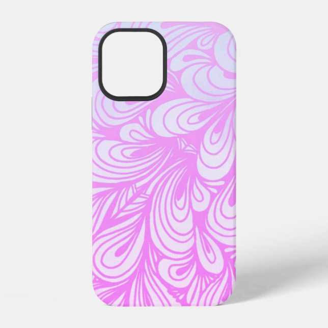 Coque iPhone Abstrait rose joli  (Verso)