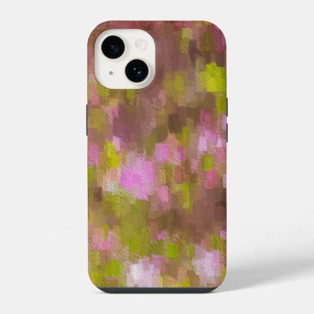Coque iPhone Abstrait Roses de la Saison Printanière (Verso)