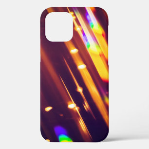 Coque iPhone 12 Abstraits éclairs or xmas or ou feux de parties sc