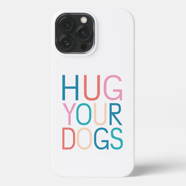 Coque iPhone Accrochez vos chiens (Verso)