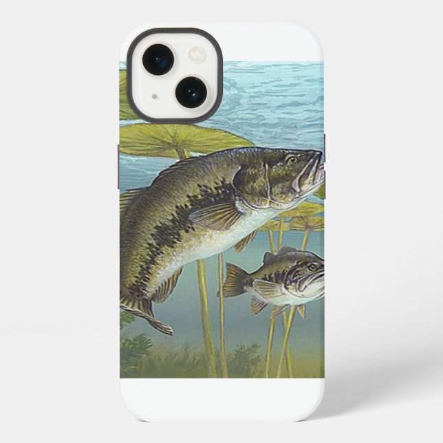 Coque iPhone Achigan à grande bouche (Verso)