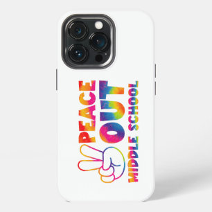 Etui iPhone 13 Pro Adieu collège Tie Dye Dernier jour d'école