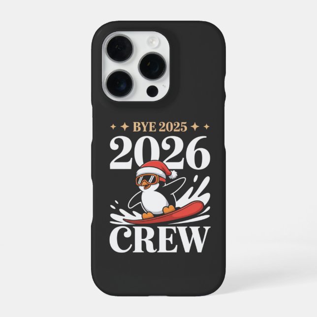 Coque iPhone Adieu Drôle 2025 2026 Équipe Nouvel An Amis Groupe (Verso)
