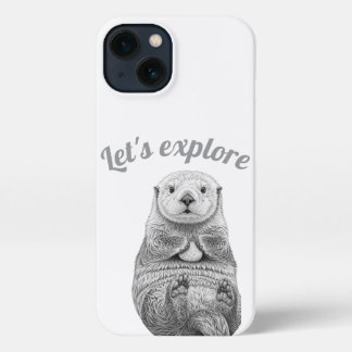 Etui iPhone 13 Adorbs Totalement Boîtier de téléphone Sea Otter