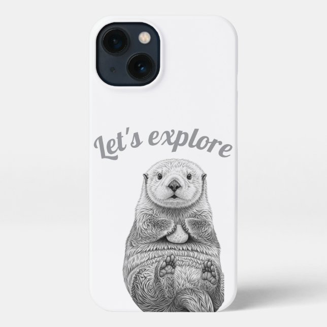 Coque iPhone Adorbs Totalement Boîtier de téléphone Sea Otter (Verso)