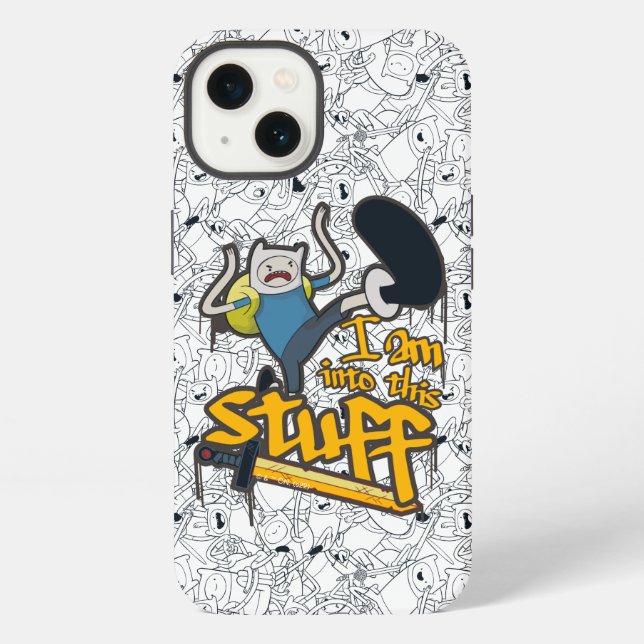 Coque iPhone Adventure Time | Finn "Je suis dedans" (Verso)