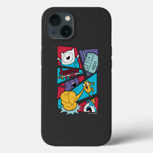 Etui iPhone 13 Adventure Time Graphique de panneau d'action