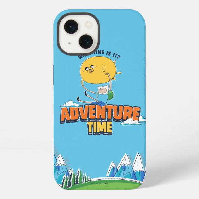 Coque iPhone Adventure Time | Jake flottant avec Finn (Verso)