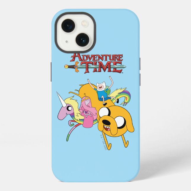 Coque iPhone Adventure Time | Lady, Bubblegum, Finn, & Jake (Verso)