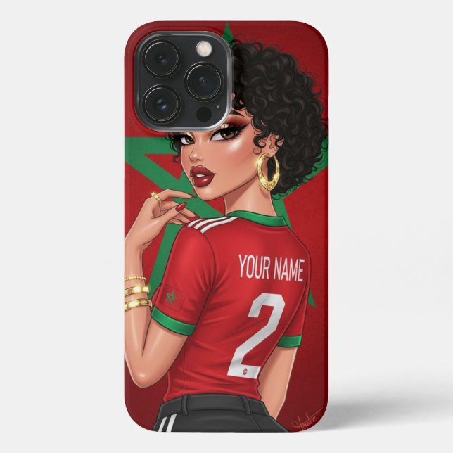 Coque iPhone Affaire téléphonique du ventilateur marocain | Per (Verso)