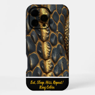 Coque iPhone 16 Pro Max Affichage artistique des textures de peau de serpe