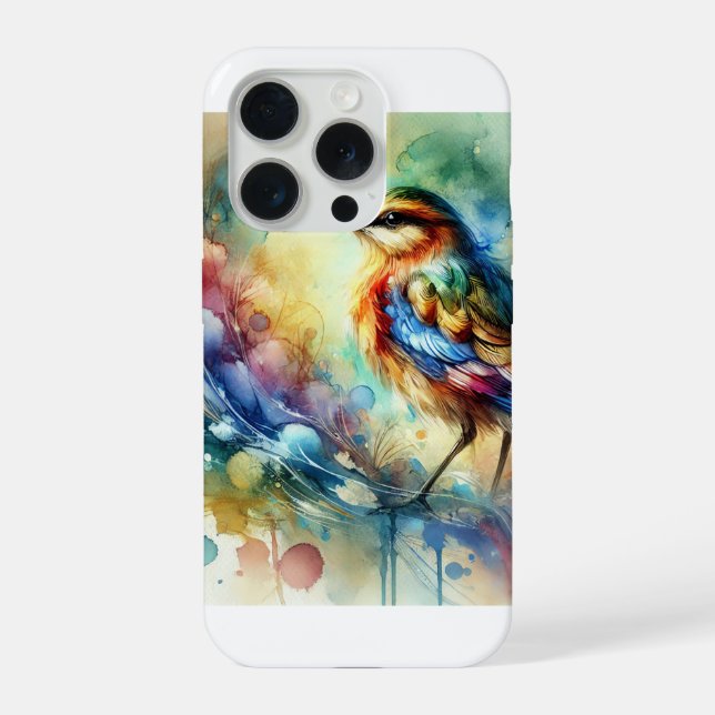 Coque iPhone Agachona Bird in Watercolor 300724AREF133 - Waterc (Verso)