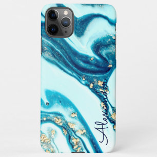 Coque iPhone 11Pro Max Agate personnalisé Nom manuscrit tendance moderne