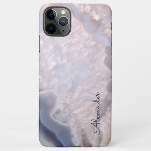 Coque iPhone 11Pro Max Agate personnalisé Nom manuscrit tendance moderne