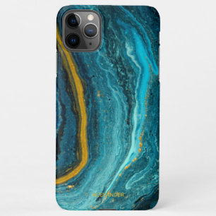Coque iPhone 11Pro Max Agate personnalisé Nom manuscrit tendance moderne