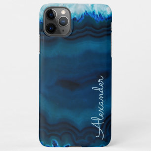 Coque iPhone 11Pro Max Agate personnalisé Nom manuscrit tendance moderne