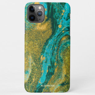 Coque iPhone 11Pro Max Agate personnalisé Nom manuscrit tendance moderne