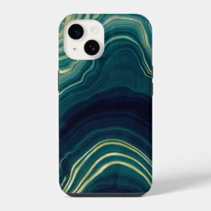 Coque Pour iPhone 14 agate verte