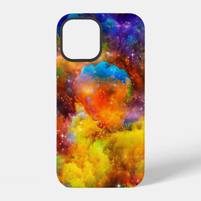 Coque iPhone Agencement créatif d'éléments fractals, allume un (Verso)