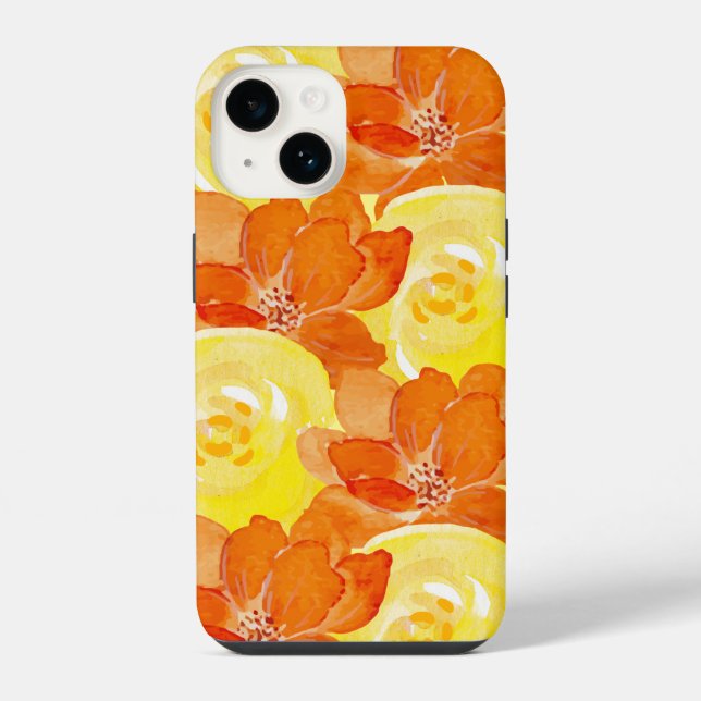 Coque iPhone Agrumes & Floral (Verso)