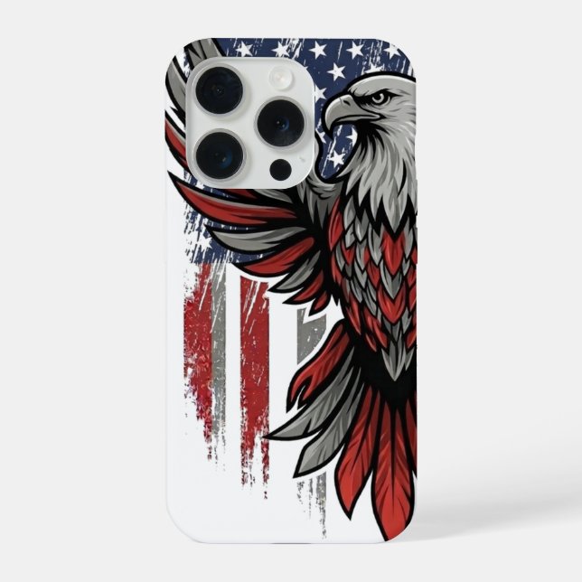 Coque iPhone Aigle américain (Verso)