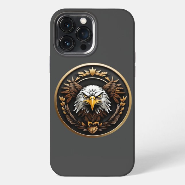 Coque iPhone aigle américain (Verso)
