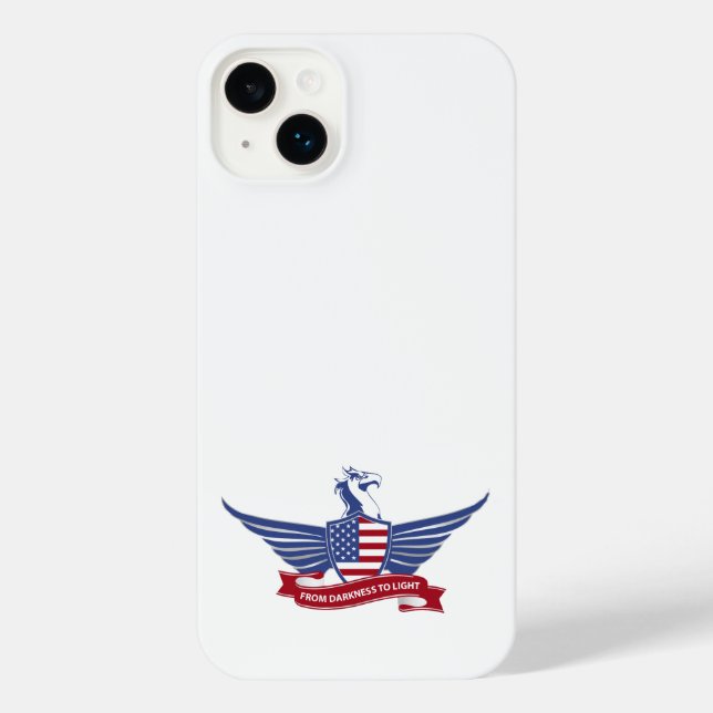 Coque iPhone aigle américain (Verso)