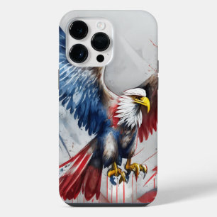 COQUE POUR POUR iPhone 14 PRO MAX AIGLE AMÉRICAIN PATRIOTIQUE À TÊTE BLANCHE