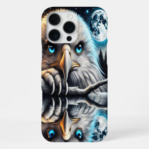 Coque iPhone 16 Pro Max Aigle de Nuit Sous des Cieux Cosmiques Lumineux