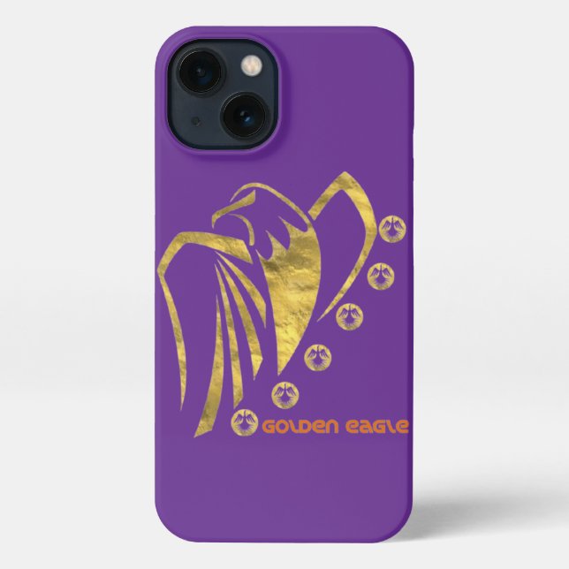 Coque iPhone Aigle d'or (Verso)