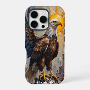 Coque iPhone 16 Pro Aigle Phénix, Renaissance de la flamme