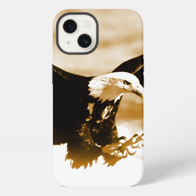 Coque iPhone Aigle volant (Verso)
