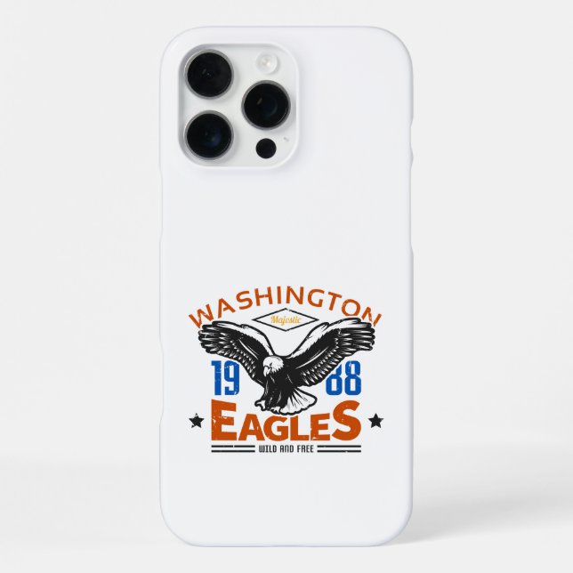 Coque iPhone Aigles de Washington 1988 Vintage Eagle (Verso)