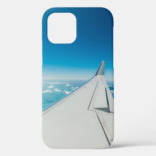 Coque iPhone 12 Aile turbulente d'avion de ligne