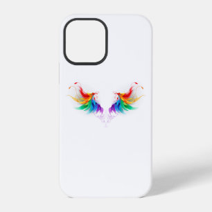Coque iPhone 12 Pro Ailes arc-en-ciel douces