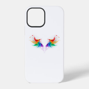Coque iPhone 12 Pro Ailes arc-en-ciel douces