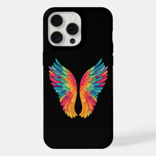 Coque iPhone 15 Pro Max Ailes de couleur – Boîtier de téléphone esthétique