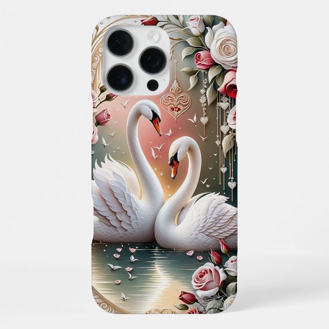 Coque iPhone Aimer le cygne (Verso)