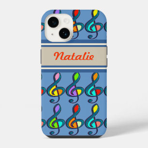 Coque Pour iPhone 14 ajouter des claviers de couleurs de nom personnali