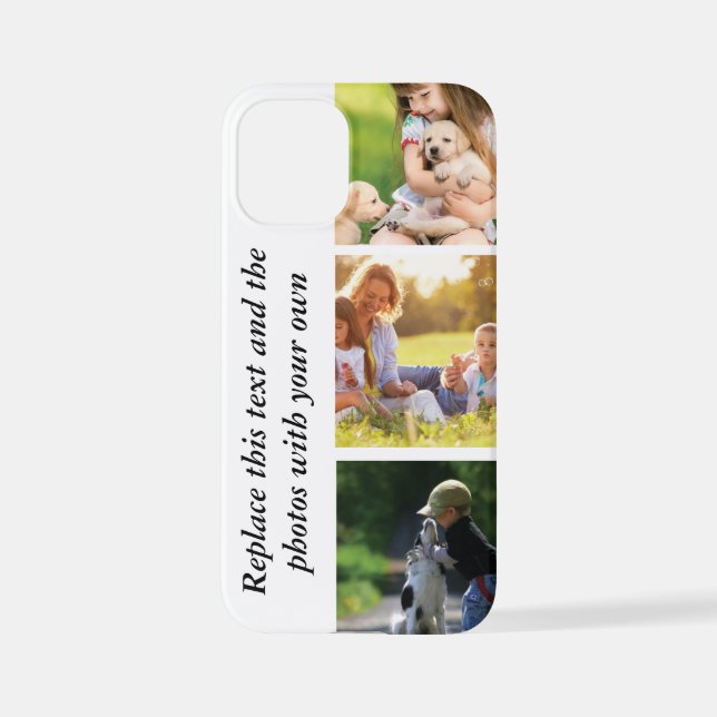 Coque iPhone Ajouter votre propre texte et photos (Verso)