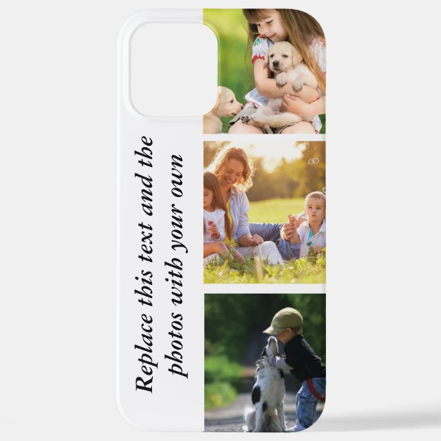 Coque iPhone Ajouter votre propre texte et photos (Verso)