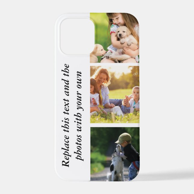 Coque iPhone Ajouter votre propre texte et photos (Verso)