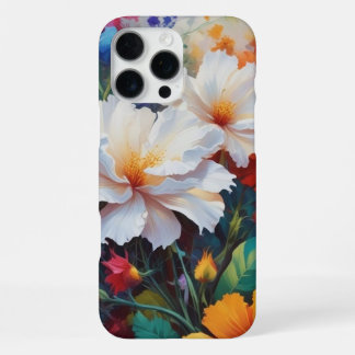 Coque iPhone 16 Pro Max Ajoutez une touche de couleur Cadeau : Floral vibr